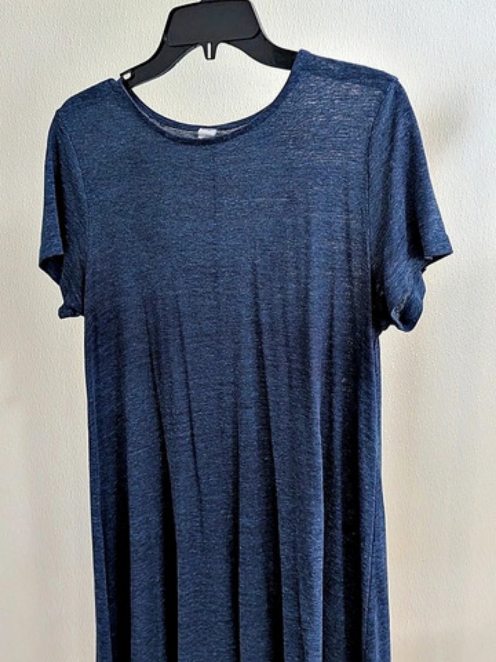 Old Navy Casual Short Sleeve Dress in Blue Large Like New